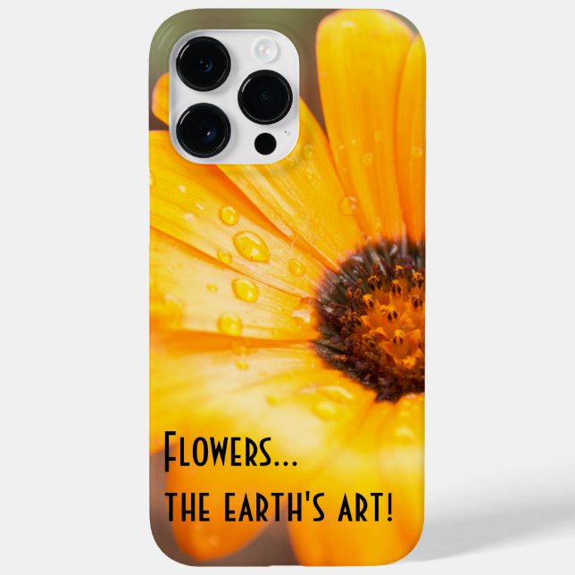 Funda De Case-Mate Para iPhone Beautiful Orange African Daisy Photograph Custom  (Reverso)