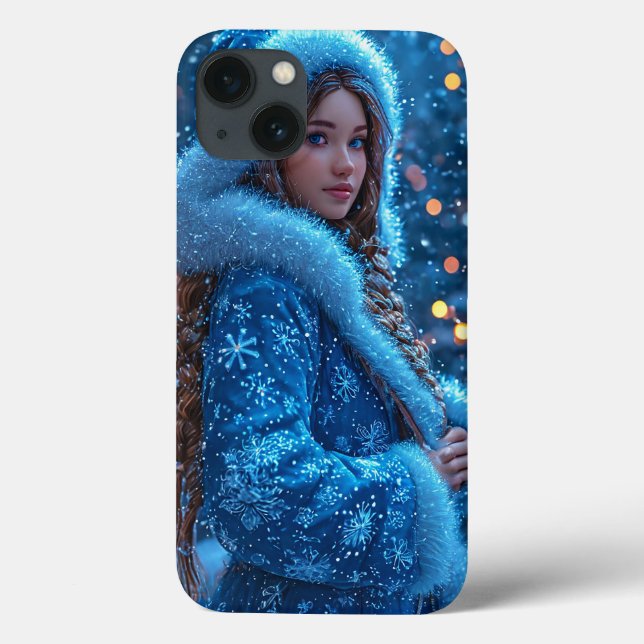 Funda De Case-Mate Para iPhone Beautiful Snow Maiden (Reverso)