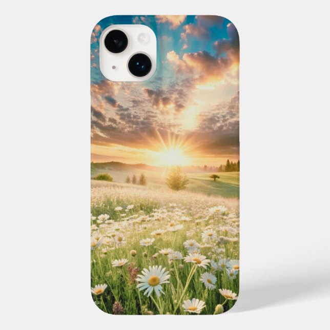 Funda De Case-Mate Para iPhone Beautiful Sunrise Daisy Flowers (Reverso )