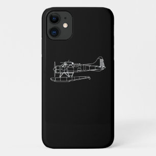 Funda Para iPhone 11 Beaver On Floats Sea Plane Piot Divertido