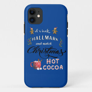 Funda Para iPhone 11 Beba cacao caliente y observa a los Navidades