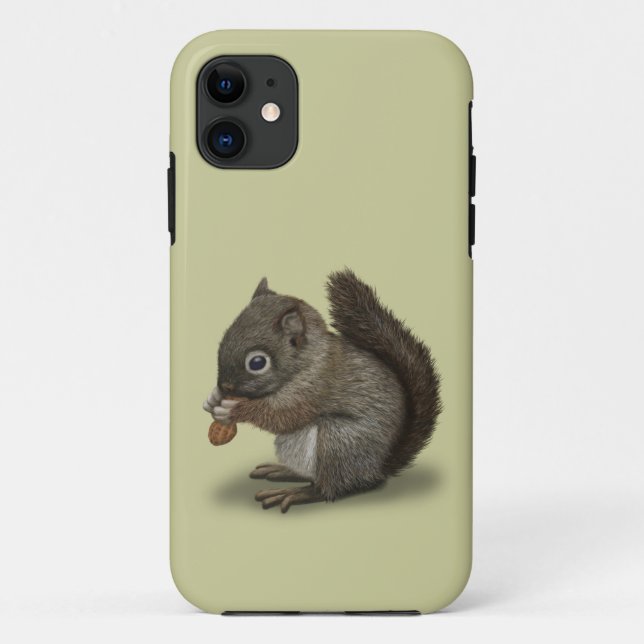 Funda De Case-Mate Para iPhone Bebé ardilla (Reverso)