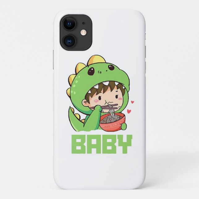 Funda De Case-Mate Para iPhone bebé godzilla (Reverso)