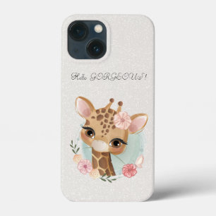 Funda Para iPhone 13 Mini Bebé lindo querido Purpurinoso-Hola preciosa