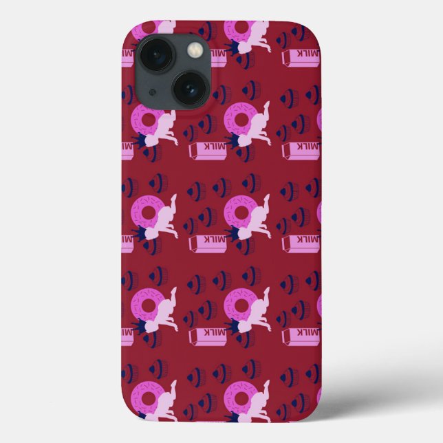Funda De Case-Mate Para iPhone bebé punk rojo (Reverso)