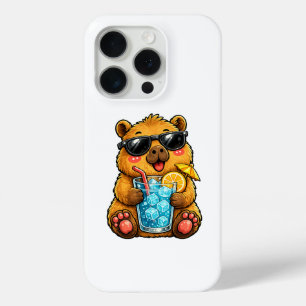 Funda Para iPhone 15 Pro Bebida de capibara genial