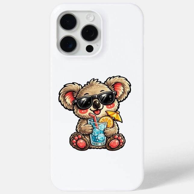 Funda De Case-Mate Para iPhone Bebida de Koala Genial (Reverso )