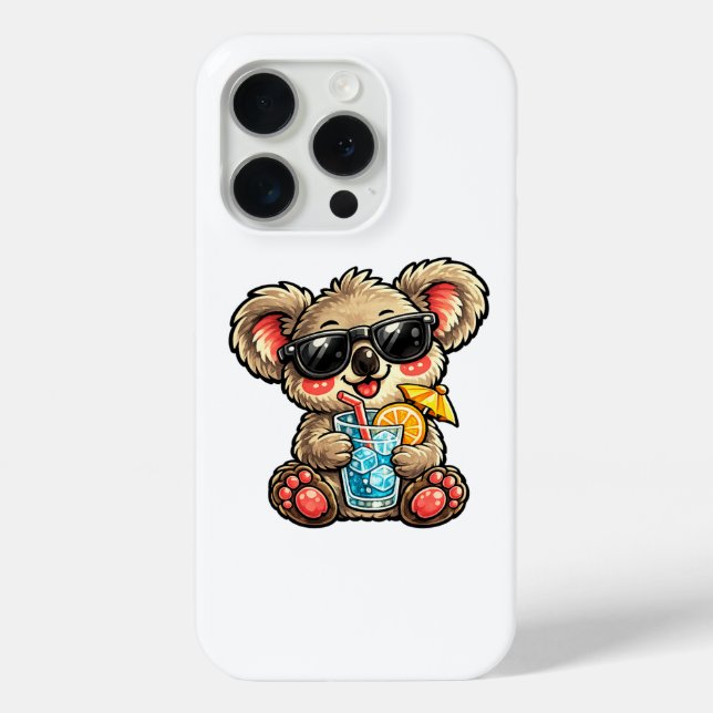 Funda De Case-Mate Para iPhone Bebida de Koala Genial (Reverso )