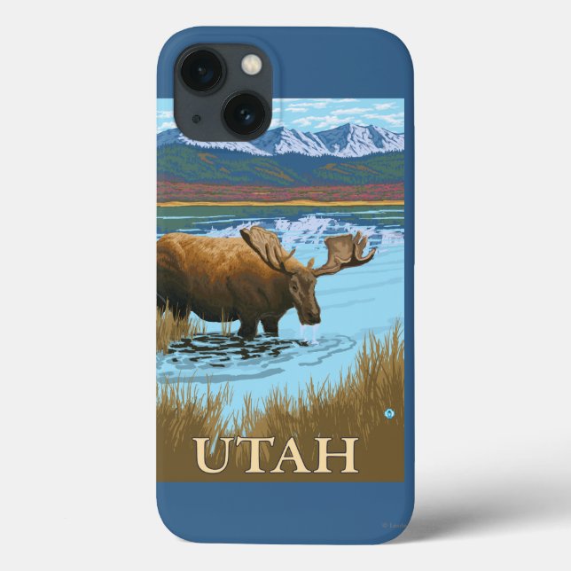Funda De Case-Mate Para iPhone Bebida de MooseUtah (Reverso)