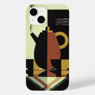 Funda Para iPhone 14 De Case-Mate Bebidas de bebidas vintage Cafetera con tazas