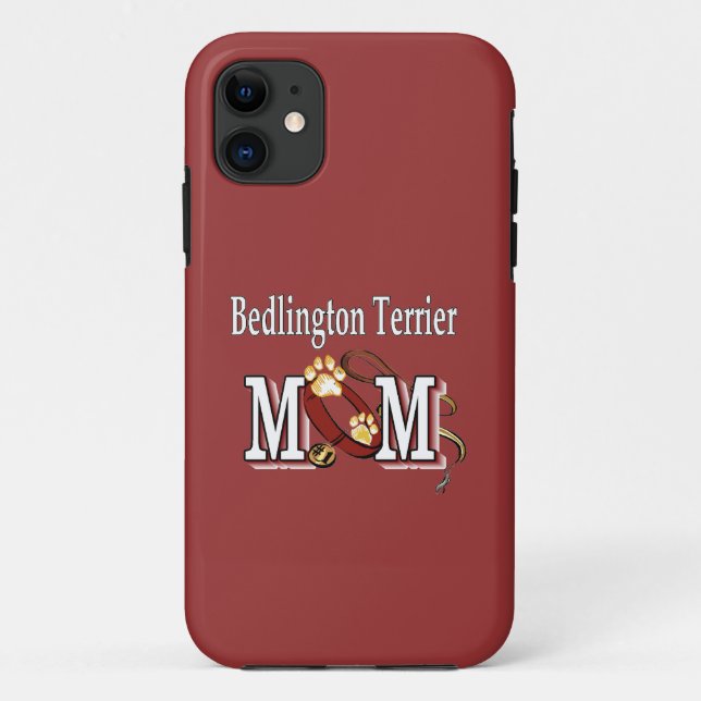 Funda De Case-Mate Para iPhone Bedlington Terrier Dog MOM (Reverso)