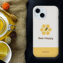 Funda Para iPhone 15 Bee and Honeycomb
