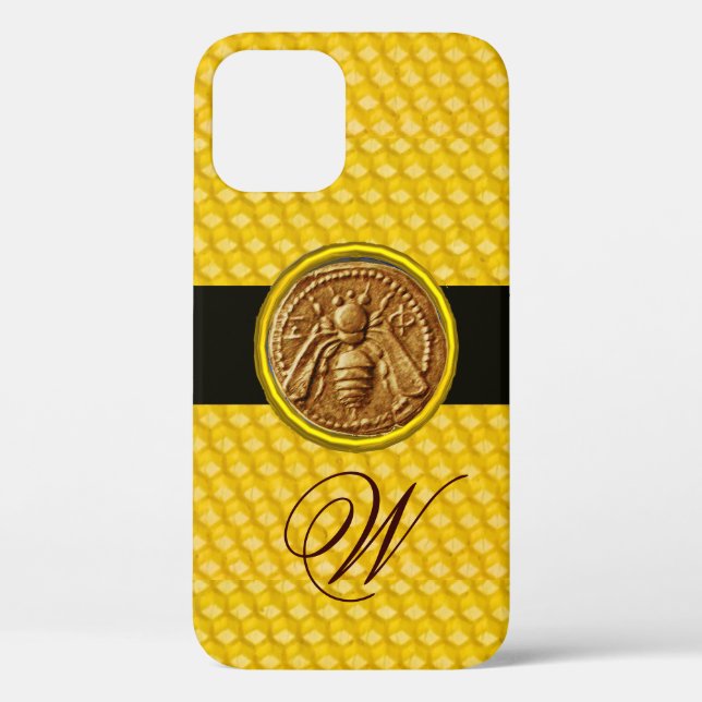 FUNDA DE Case-Mate PARA iPhone BEE, BIENESTAR DE BEEKEPER MONOGRAM (Reverso )