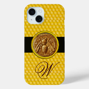FUNDA PARA iPhone 15 BEE, BIENESTAR DE BEEKEPER MONOGRAM