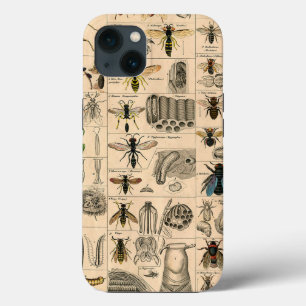 Funda Para iPhone 13 Bee Insect Bug Wasp Naturaleza Abejas Pintura