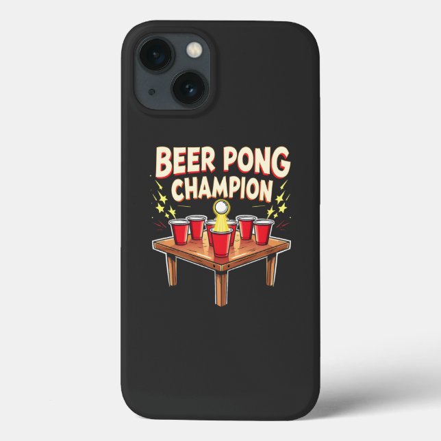 Funda De Case-Mate Para iPhone Beer Pong Champion Ping Pong Bebe (Reverso)