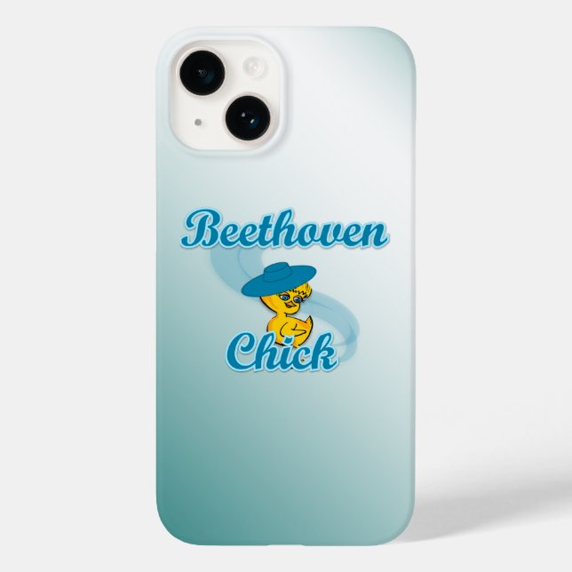 Funda De Case-Mate Para iPhone Beethoven Chick #3 (Reverso )