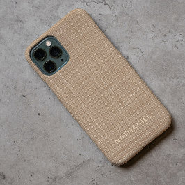 Funda Para iPhone 11 Pro Beige claro personalizado Tan Taupe color marrón