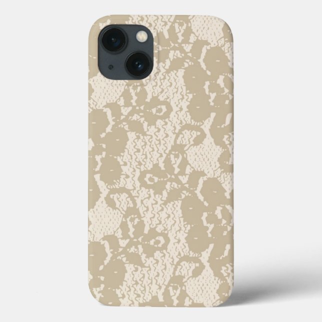 Funda De Case-Mate Para iPhone Beige lace (Reverso)