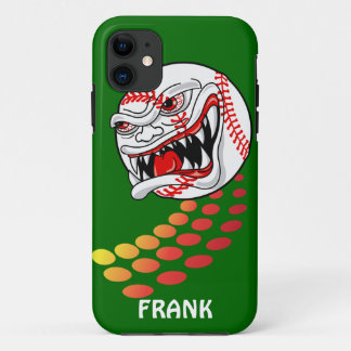 Funda Para iPhone 11 Béisbol con Dientes - Personalizable!