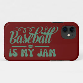 Funda Para iPhone 11 BÉISBOL ES MI Béisbol tipográfico divertido JAM