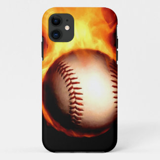 Funda Para iPhone 11 Béisbol llameante