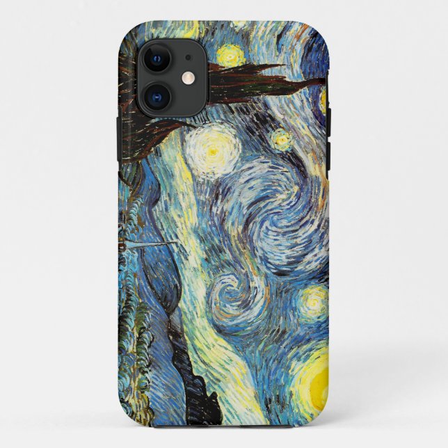 Funda De Case-Mate Para iPhone Bella Artes nocturno Van Gogh Starry (Reverso)