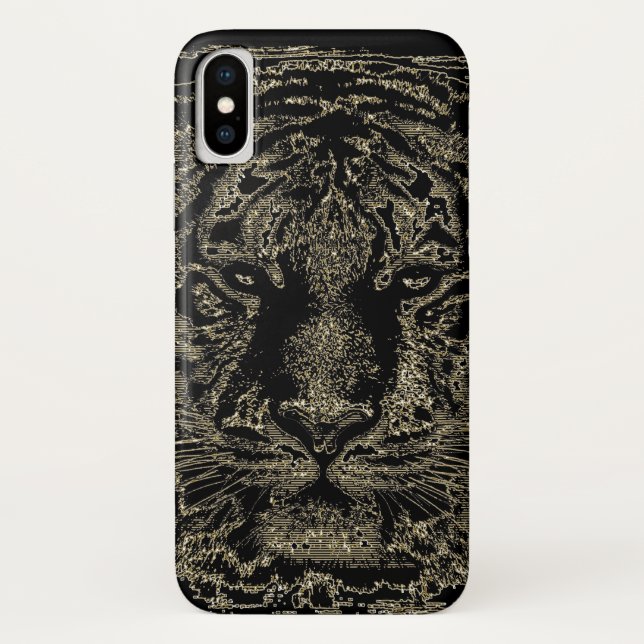 Funda De Case-Mate Para iPhone Bella Artes Tiger (Reverso)