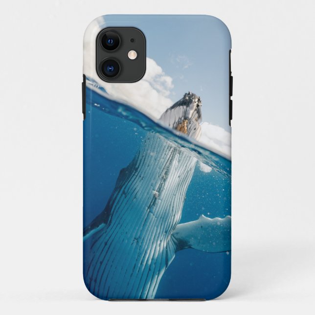 Funda De Case-Mate Para iPhone Bella ballena enorme (Reverso)