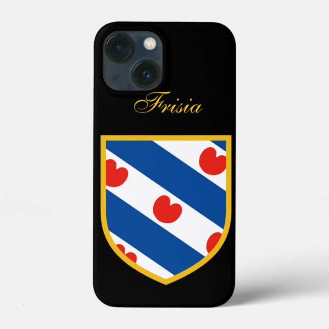 Funda De Case-Mate Para iPhone Bella bandera de Frisia (Reverso )