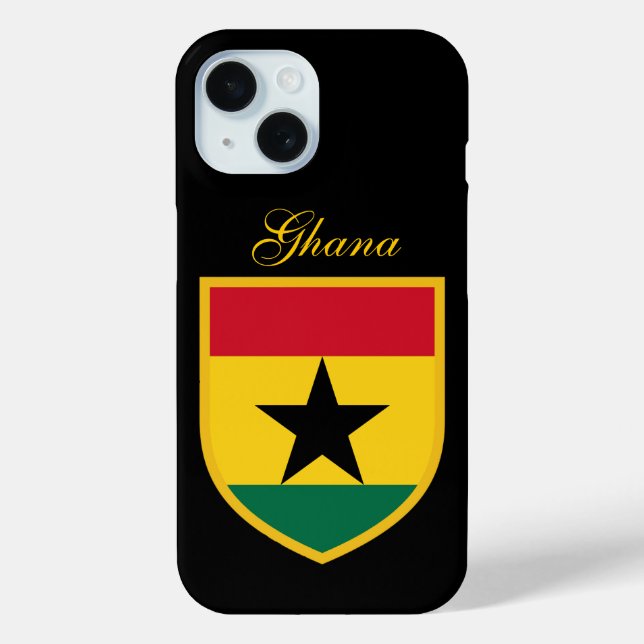 Funda De Case-Mate Para iPhone Bella bandera de Ghana (Reverso )