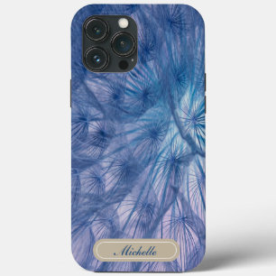 Funda Para iPhone 13 Pro Max Bella gran Wispy Blue Dandelion