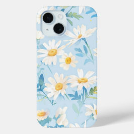 Funda Para iPhone 15 Belleza Azul Pastel