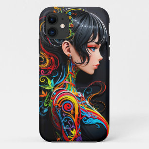 Funda Para iPhone 11 Belleza de arte pop de corte de papel ( 1 )