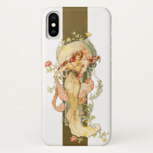 Funda Para iPhone X Belleza de época clásica nouveau