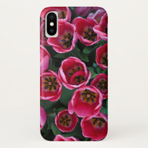 Funda Para iPhone X Belleza de tulipanes rosados