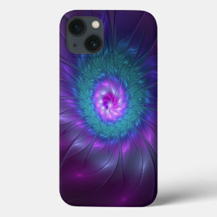 Funda Para iPhone 13 Belleza floral abstracta arte fractal colorido Flo