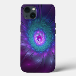 Funda Para iPhone 13 Belleza floral abstracta arte fractal colorido Flo