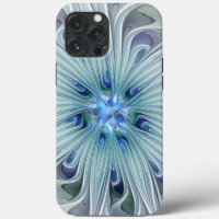 Belleza floral Resumen Flor Pastel azul moderno