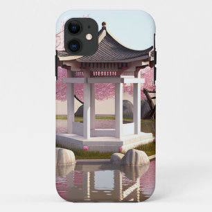 Funda Para iPhone 11 Belleza natural Sakura cerezo Blossom Vista Jardín