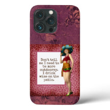 Belleza vintage Beber vino divertido