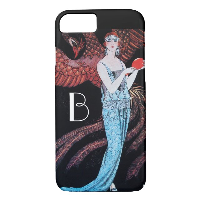 FUNDA DE Case-Mate PARA iPhone BELLEZA Y FOENIX, FASHION, HACER MONOGRAMA ARTISTA (Reverso)
