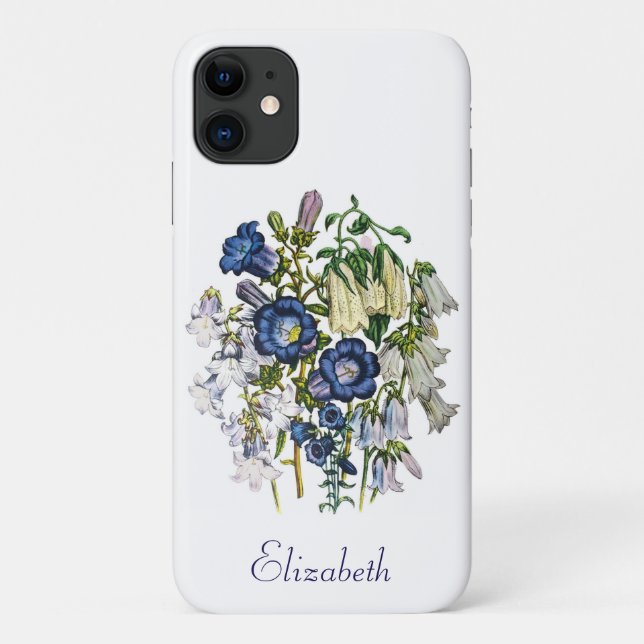 Funda De Case-Mate Para iPhone Bellflowers personalizado (Reverso)