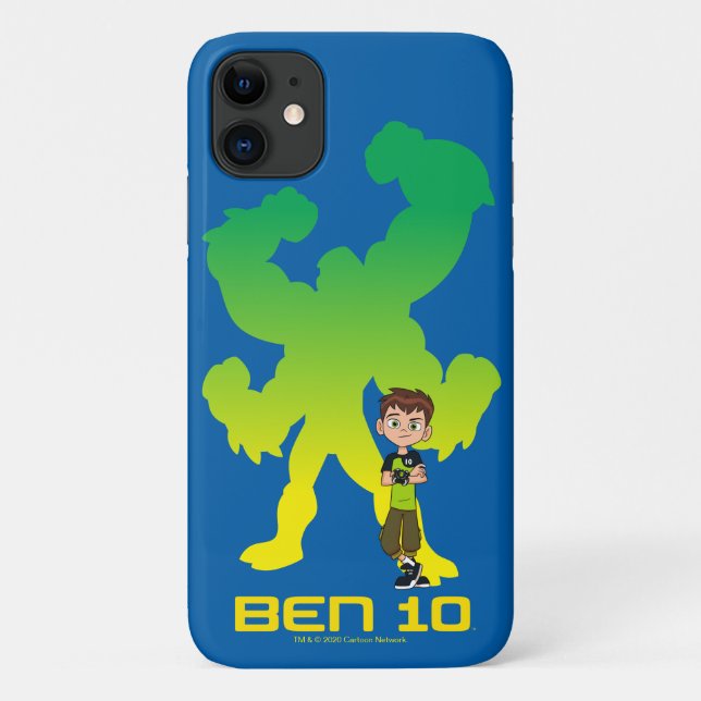 Funda De Case-Mate Para iPhone Ben 10 y Cuatro Brazos Sombra (Reverso)