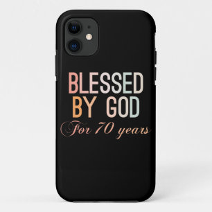 Funda Para iPhone 11 Bendecido por Dios durante 70 años