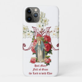 Funda Para iPhone 11 Pro Bendita Madre Virgen María Hail Mary Prayer