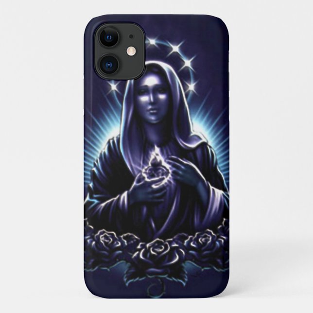 Funda De Case-Mate Para iPhone Bendita Virgen María - Madre de Dios (Reverso)