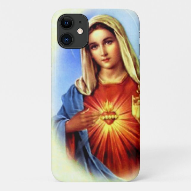 Funda De Case-Mate Para iPhone Bendita Virgen María - Madre de Dios (Reverso)