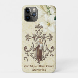 Funda Para iPhone 11 Pro Bendita Virgen María Monte Carmel