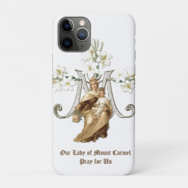 Funda Para iPhone 11 Pro Bendita Virgen María Monte Carmel